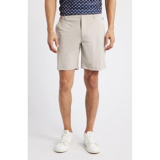 Swannies Fairway 8-Inch Flat Front Stretch Golf Shorts in Tan at Nordstrom, Size 30