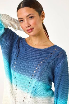 Roman Ombre Stitch Knit Jumper