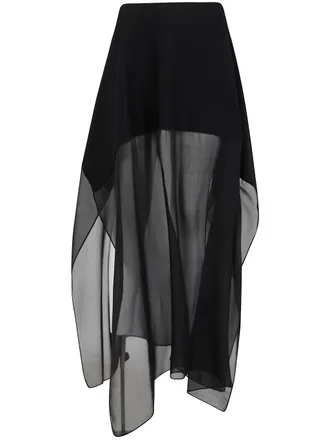 Sportmax Skirt Sheer Layer Sps Ribes