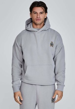 Siksilk Kapuzenpullover SIKSILK Siksilk Kapuzenpullover Pullover Hoodie, Herren, Gr. XL, grau, Obermaterial: 100% Baumwolle CO., Pullover Kapuzenpullover