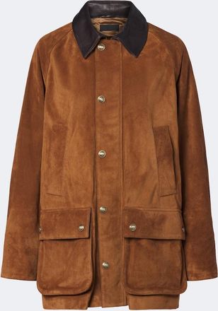 Nili Lotan Kedem leather-trimmed suede jacket