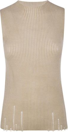 Uma Wang Sleeveless Tops - Dames - Tops zonder mouwen - Beige - L - Tops