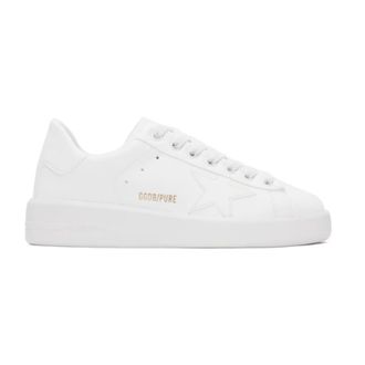 Golden Goose Purestar Bio-Based White Star and Heel Tab Womens Sneakers