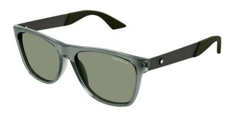 Montblanc Green Square Mens Sunglasses MB0298S 003 56