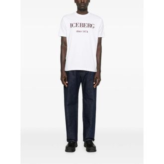 Iceberg Logo-Print Cotton T-Shirt - White