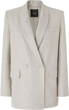 Pinko Stijlvolle Jassen voor Vrouwen - Dames - Blazers - Grijs - XS - Jassen