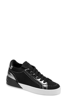 DKNY Mallory Stud Sneaker in Black at Nordstrom, Size 8.5