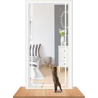 OEM Mosquitera Reforzada Para Puerta Ventana - Malla Gruesa Anti Gato - 100 &times; 210 Cm