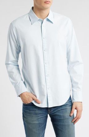 Rag & Bone Tomlin Cotton Dobby Button-Up Shirt in Powder Blue at Nordstrom, Size Xx-Large
