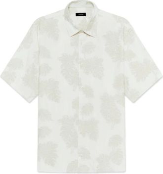 Matinique MAklampo SS Shirt - Heren - Korte mouwen Overhemden - Grijs - L - Linnen - Overhemden