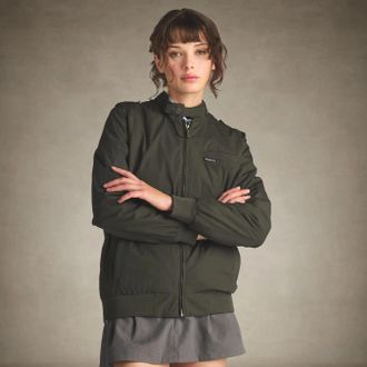 Members Only Womens Classic Iconic Racer Jacket (Slim Fit)