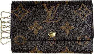 Louis Vuitton Pre-owned Accessories, female, Brown, Size: ONE SIZE Pre-owned Canvas Keycase