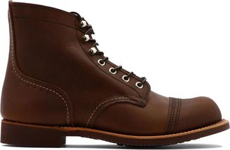 Red Wing Shoes Bruine Enkellaarzen voor Mannen - Heren - Veterlaarzen - Bruin - 47 EU - Leer - Schoenen