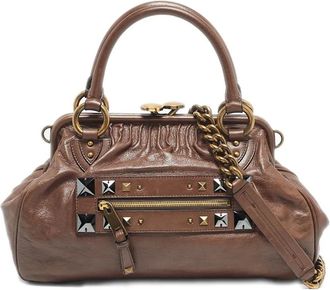 Marc Jacobs Stam schoudertas verfraaid met studs - Bruin