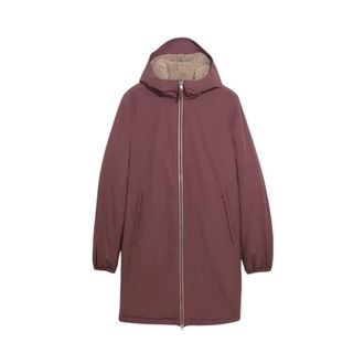 Aigle Rainpack Warm 90 Parka - Dames - Mantels - Rood - Maat: L Zijde