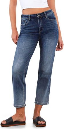 HINT OF BLU Ankle Slim Straight Leg Jeans in Corsica Blue at Nordstrom, Size 27
