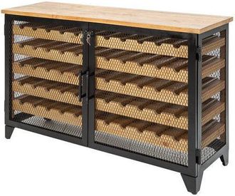 Global Interiors Weinschrank Bodega für 55 Flaschen, recyceltes Pinienholz