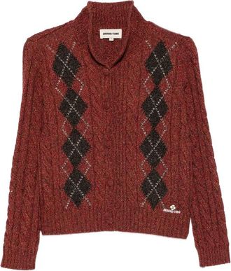 Shushu/Tong Argyle Cable-knit Sweater