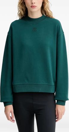 HUGO BOSS Trui met logodetail en mouwen - Groen