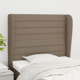 vidaXL Cabecero Con Orejas De Tela Gris Taupe 103x23x118/128 Cm Vidaxl