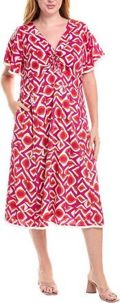 Tahari by ASL Tahari Asl Plus Cinched Bodice Midi Dress