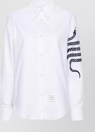 Thom Browne snake 4-bar cotton shirt