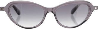 Carven Ovale Acetaat Zonnebril - Dames - Zonnebrillen - Grijs - ONE Size - Accessoires