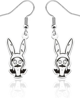 Generic Bobs Family Merchandise Burgers Earrings Bob L-inda T-ina L-ouise Gene B-elcher Lover Gift (L-ou-ise-earring)