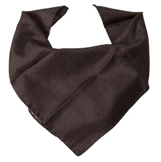 Dolce & Gabbana Mens Brown Patterned Silk Square Handkerchief Scarf