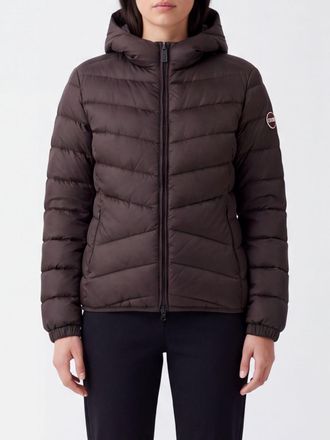 Colmar Short Quilted Nylon Down Jacket with Hood and Logo