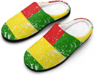 Generic Togo Vintage Flag Mens Slipper Slip On Winter Warm House Slippers Shoes Indoor Outdoor