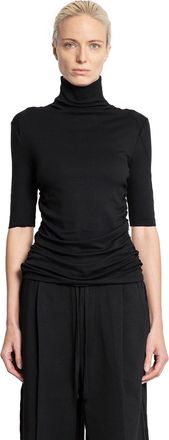 Thom Krom Short Sleeve Turtleneck Top