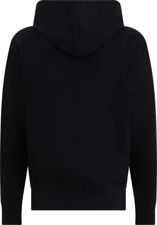 HUGO BOSS Mens Hooded Sweatshirt Black Cotton Jumpers Sweater