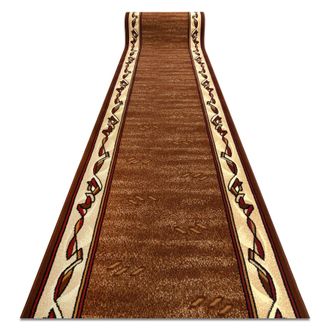 RugsX RugsX Bcf Filip Runner in Brown | Size: 140 cm x 500 cm