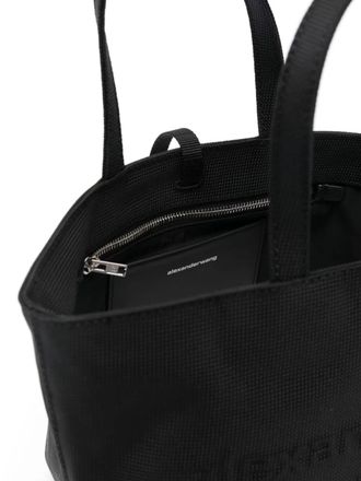 Alexander Wang Womens Punch Logo Small Tote Bag Black >