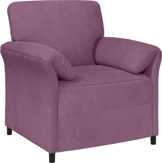 vidaXL Sof&aacute; De Una Plaza Morado 88 X 83 X 95 Cm Terciopelo Vidaxl