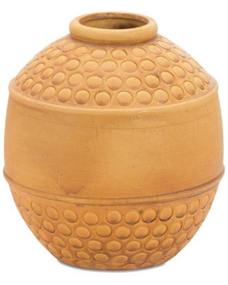 Melrose International Bubbled Terracotta Vase