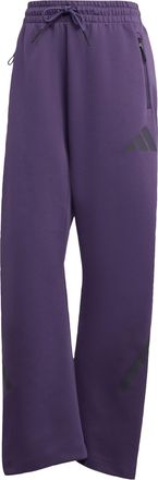 adidas Womens Z.N.E. Barrel Pants - Purple Recycled Material - Size Large (Short)
