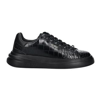 Guess Elba Sneakers - Heren - Schoenen - Zwart - Maat: 42 EU Leer
