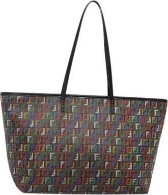 Fendi Pre-owned Vintage Leren Tote Bag - Dames - Vintage Shopper - Veelkleurig - ONE Size - Leer - Vintage