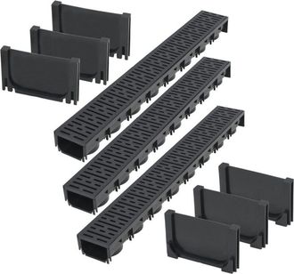 vidaXL Canales De Drenaje Pl&aacute;stico 3 M Vidaxl