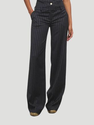 DMN Paris Laurent Pinstripe Pant In Marine