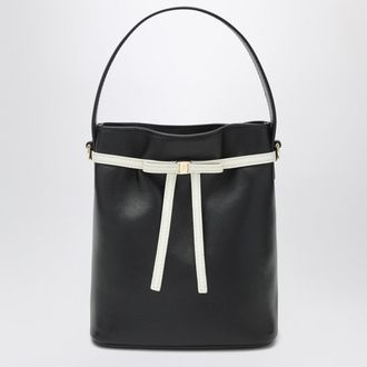 Ferragamo Beuteltasche Schwarz/Mascarpone mit Schleife