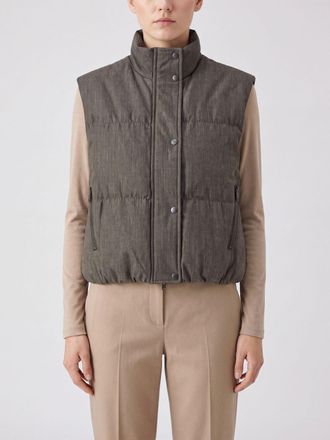Brunello Cucinelli Waistcoat Woman color Green
