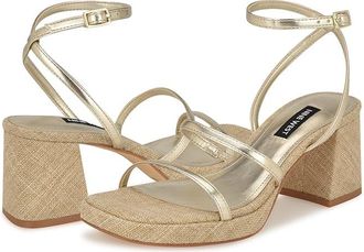 Nine West Flame Womens Sandals Gold : 8.5 M, Leather/Rubber
