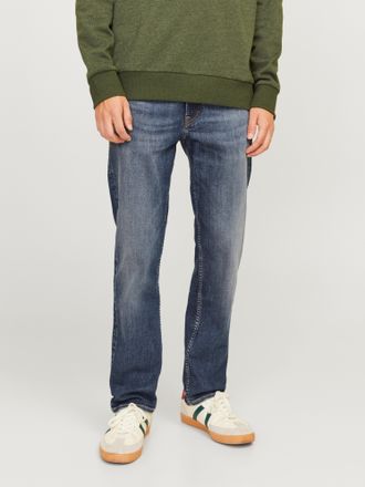 Jack & Jones Regular-fit-Jeans JACK & JONES JJICLARK JJVINTAGE CB 05, Herren, Gr. 27, L&auml;nge 30, blau (blau denim), Denim/Jeans, Obermaterial: 87% Baumwolle, 11% Po