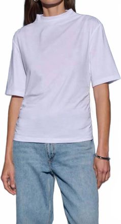 Nation Ltd Reed Short Sleeve Top In White