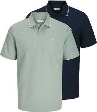 Jack & Jones Confezione da 2 polo verde e nera