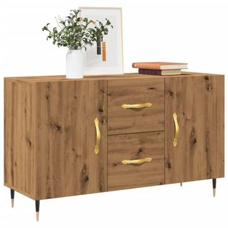 Berkfield Home Sideboard Artisan Oak 100x36x60 cm Engineered Wood in Brown | Size: 100 x 36 x 60 cm
