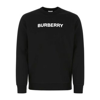 Burberry Sweatshirts, male, Black, Size: XS Logo Sweatshirt